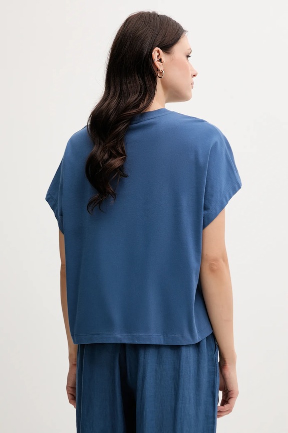 Одяг United Colors of Benetton футболка жіноча бавовняна 3096D1071 блакитний