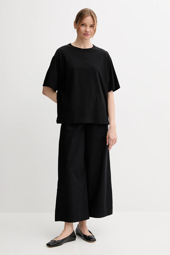 Μπλουζάκι United Colors of Benetton 3903D10AA μαύρο SS25