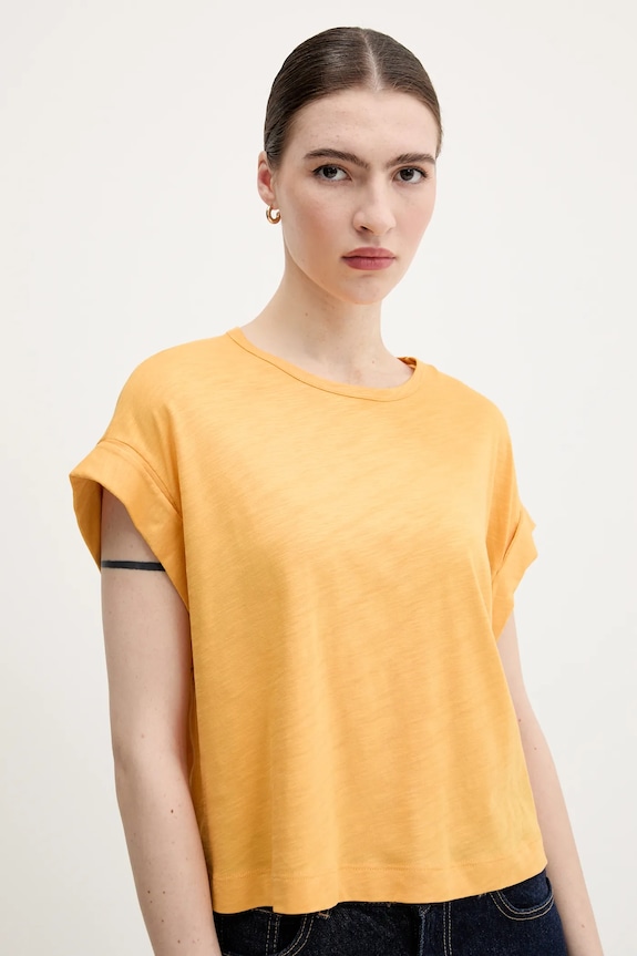 United Colors of Benetton tricou galben 3KMTD10A9