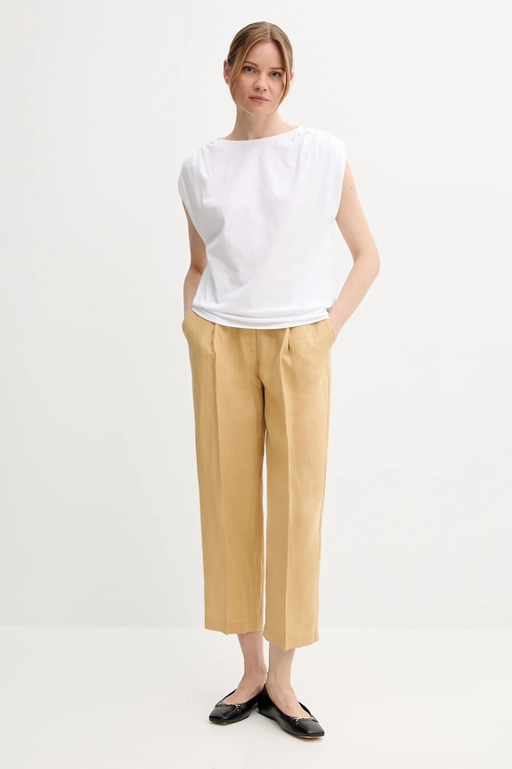 Bavlněné tričko United Colors of Benetton 3096D10AB bílá SS25