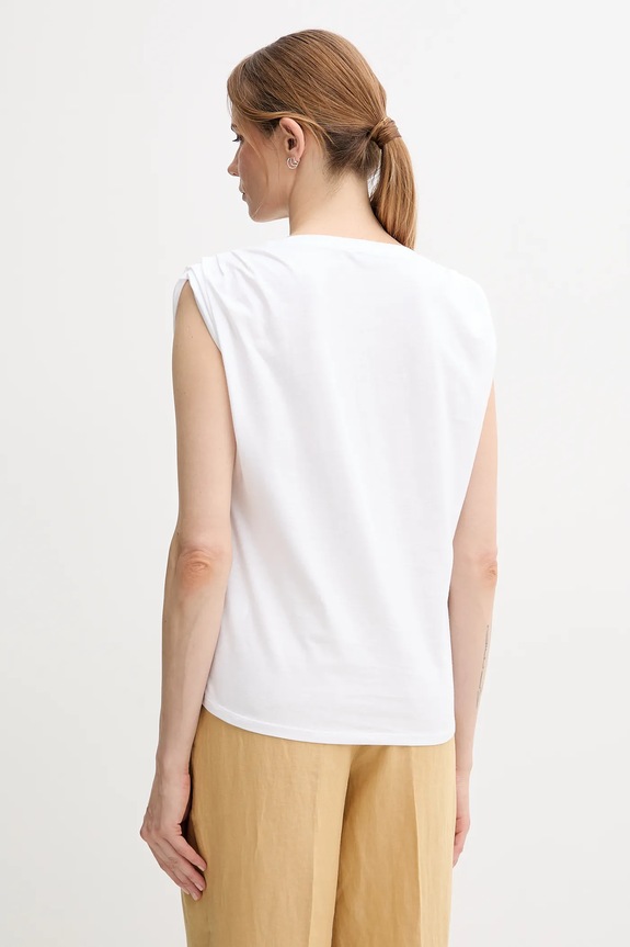 Oblečení Bavlněné tričko United Colors of Benetton 3096D10AB bílá