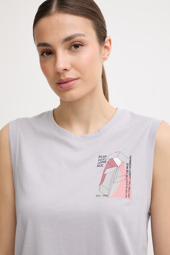 Peak Performance Γυναικεία με βαμβάκι Explore Graphic μωβ G79743