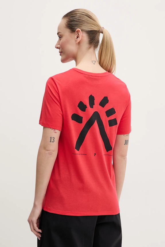 Peak Performance t-shirt regular czerwony G79742