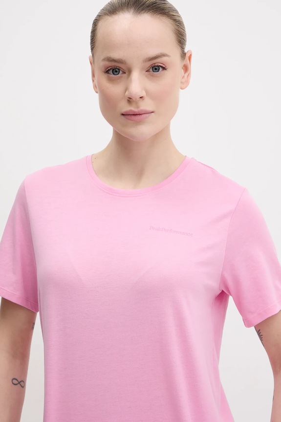 Ruházat Peak Performance t-shirt G79540 rózsaszín