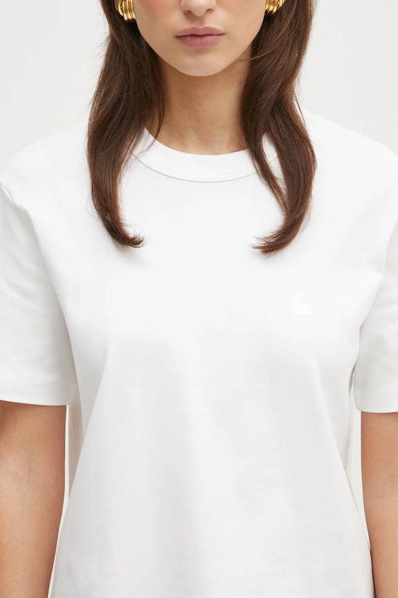 Carhartt WIP cotton t-shirt S/S Luca T-Shirt white I034633.02XX