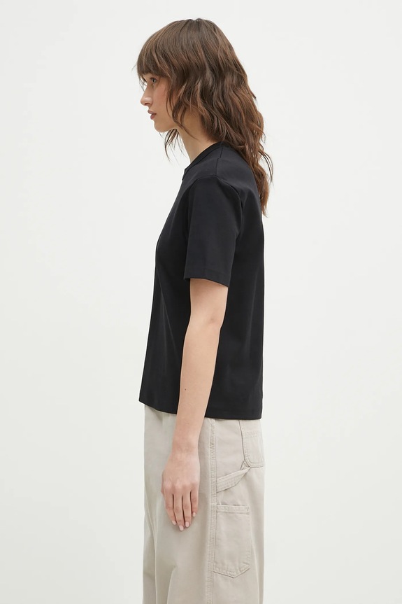 Памучна тениска Carhartt WIP S/S Luca T-Shirt I034633.89XX черен AW25