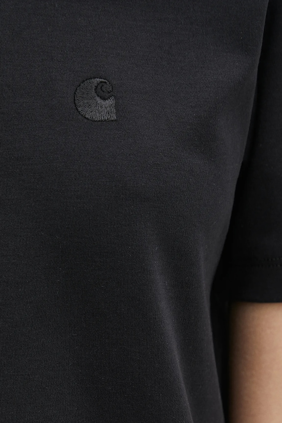 Памучна тениска Carhartt WIP S/S Luca T-Shirt черен I034633.89XX