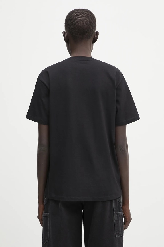 Oblečení Bavlněné tričko Carhartt WIP S/S Pocket Heart T-Shirt I032180.1V2XX černá