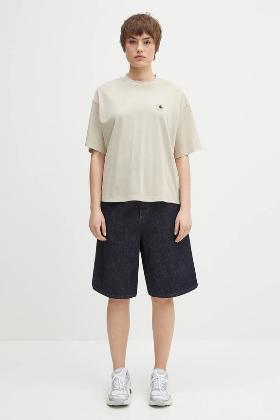 Carhartt WIP cotton t-shirt S/S Nelson T-Shirt I033051.2LPGD beige