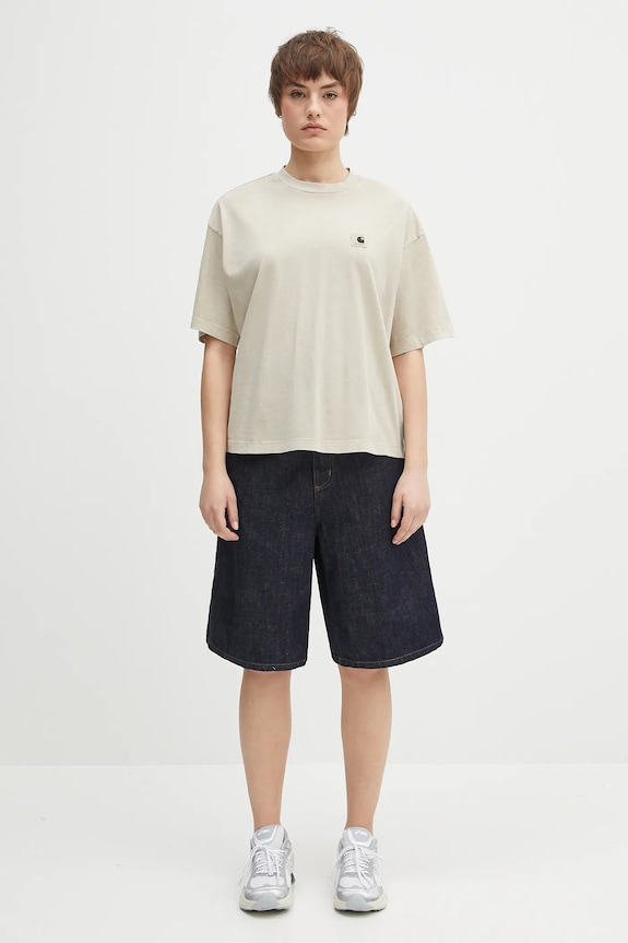 Carhartt WIP cotton t-shirt S/S Nelson T-Shirt I033051.2LPGD beige