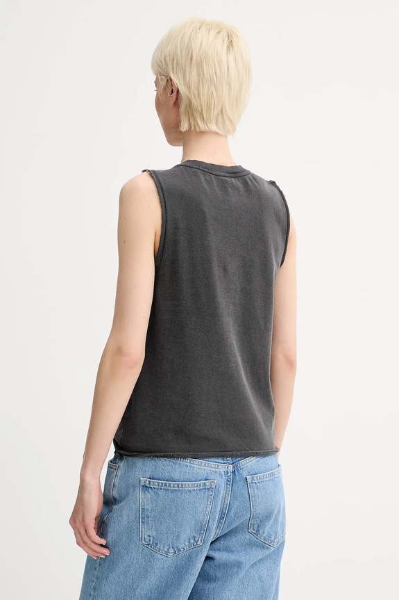 Ρούχα Βαμβακερό τοπ The Kooples FDEB30002K μαύρο