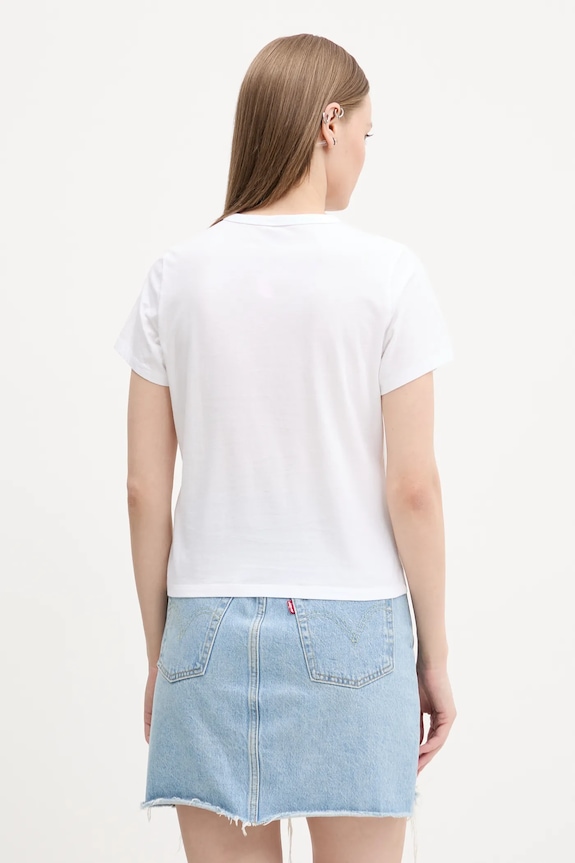 Ρούχα Βαμβακερό μπλουζάκι Abercrombie & Fitch KI157.5109.100 λευκό