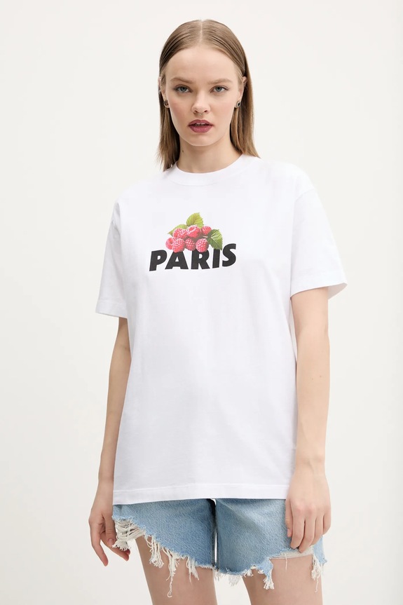 Abercrombie & Fitch t-shirt bawełniany nadruk biały KI157.5237.100