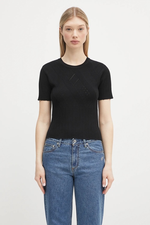 Kenzo jumper fine-knit black FF52PU4983CW.99J