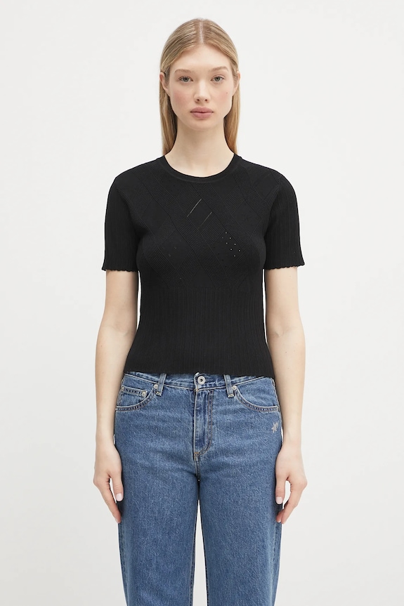 Kenzo jumper fine-knit black FF52PU4983CW.99J