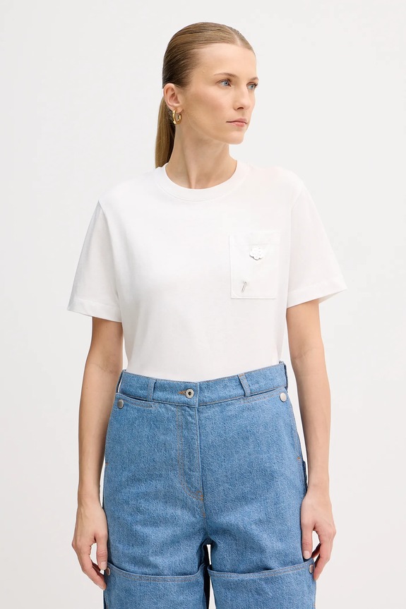 Kenzo t-shirt bawełniany regular biały FF52TS1504SG.02