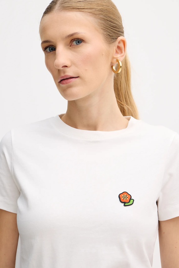 Bavlnené tričko Kenzo Pop biela FF52TS1674SO.02