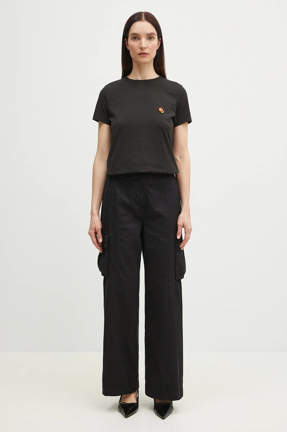 Kenzo tricou din bumbac Pop FF52TS1674SO.99J negru