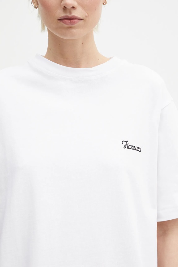 Fiorucci tricou din bumbac Logo Print Regular Fit alb U02SPTSH323CJ01WH05