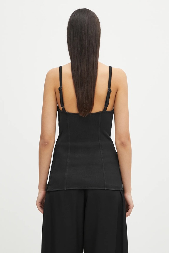 Clothing Our Legacy cotton top Cami Tank W2256CW black