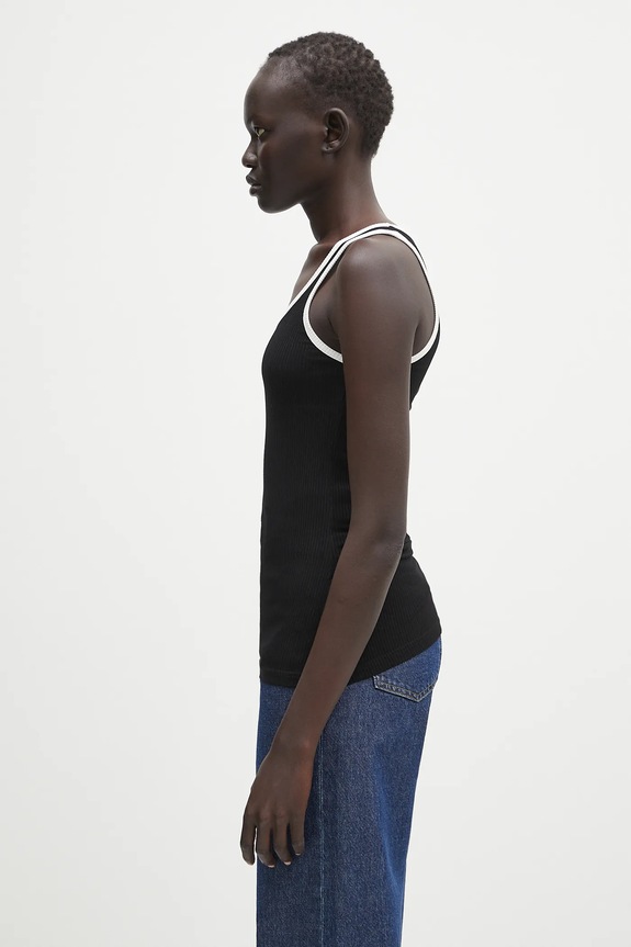 Wales Bonner top Sonic Vest WS25JE38.JE02.999 nero SS25