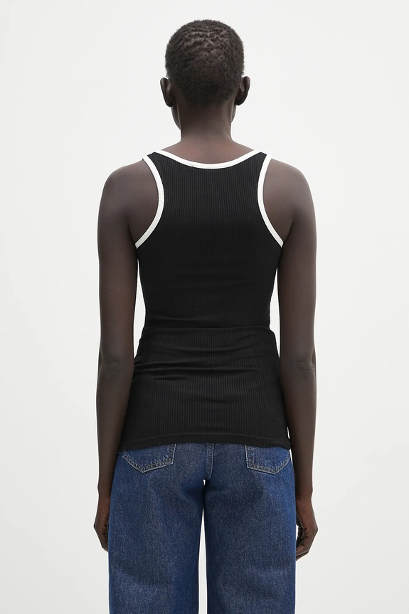 Odzież Wales Bonner top Sonic Vest WS25JE38.JE02.999 czarny