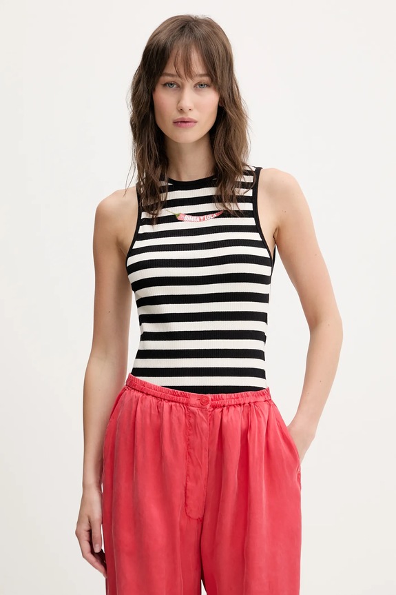 Bimba Y Lola top elasztánnal fekete 251BR7461.10000