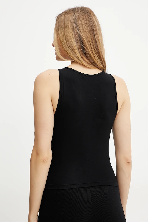 Îmbrăcăminte La Mania top BASIC.CROP.TOP negru