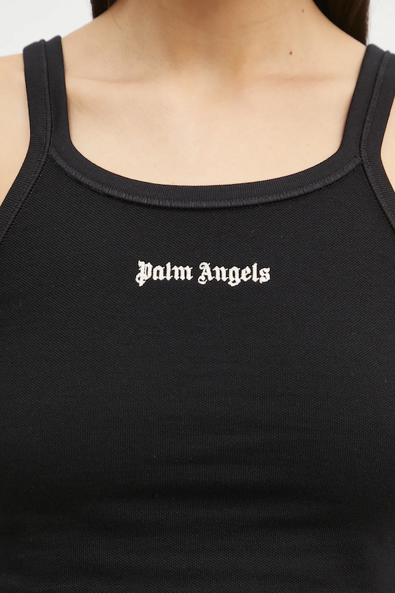 Pamučni top Palm Angels Classic Logo Tank crna PWAD060C99FAB0021003