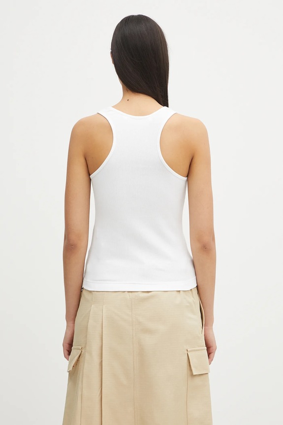Abbigliamento Palm Angels top Classic Logo Rib PWAC020C99FAB0010110 bianco