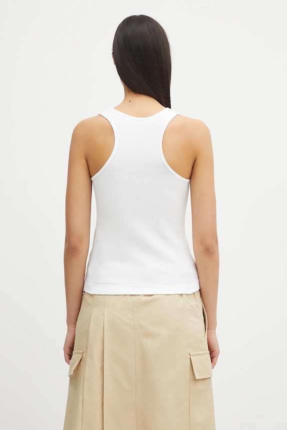 Abbigliamento Palm Angels top Classic Logo Rib PWAC020C99FAB0010110 bianco