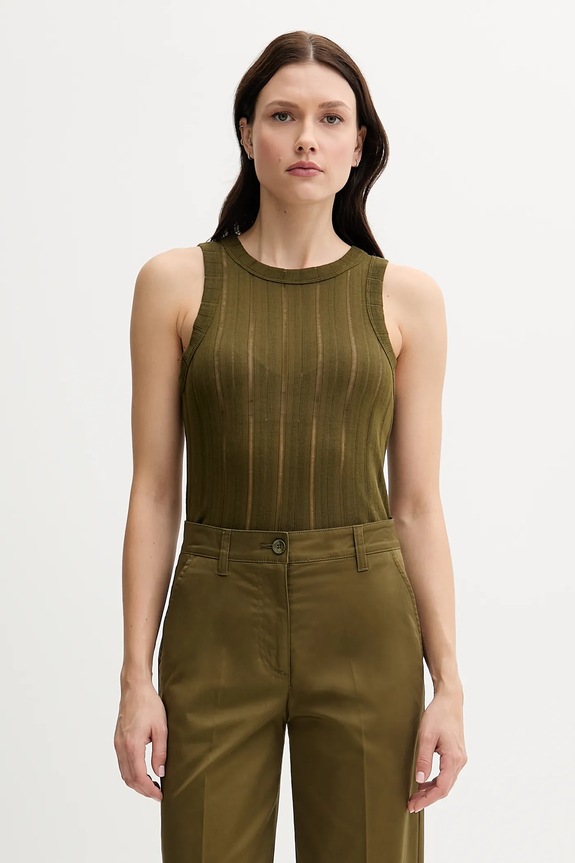 Sisley top uni verde 31WELH00X
