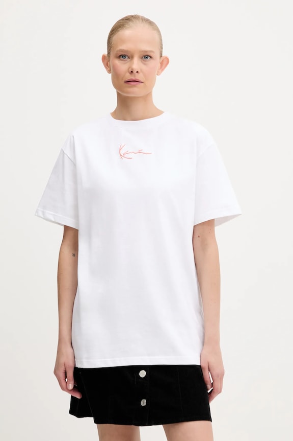 Odzież Karl Kani t-shirt bawełniany PD00005459 biały