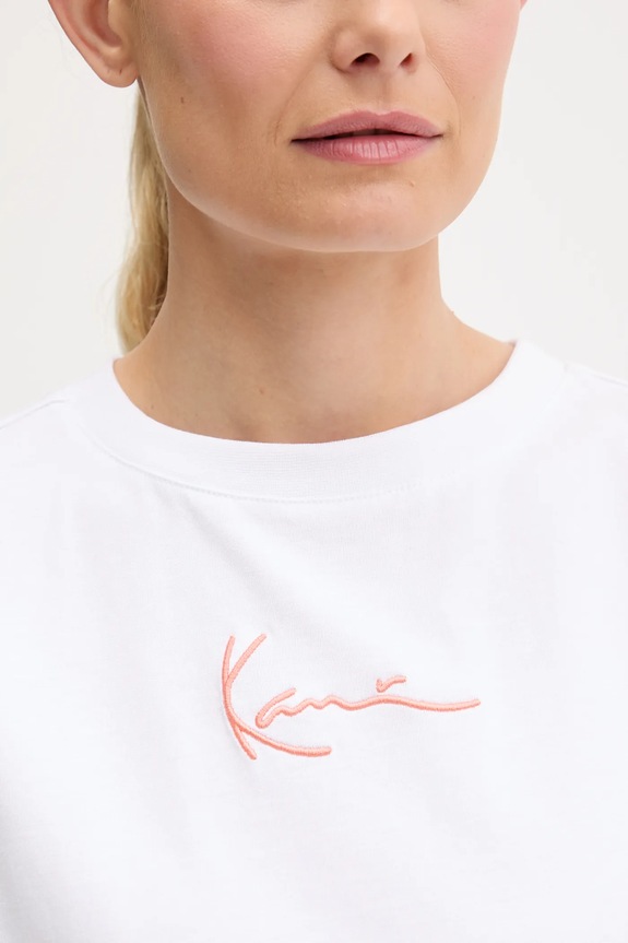 Karl Kani t-shirt bawełniany PD00005459 biały