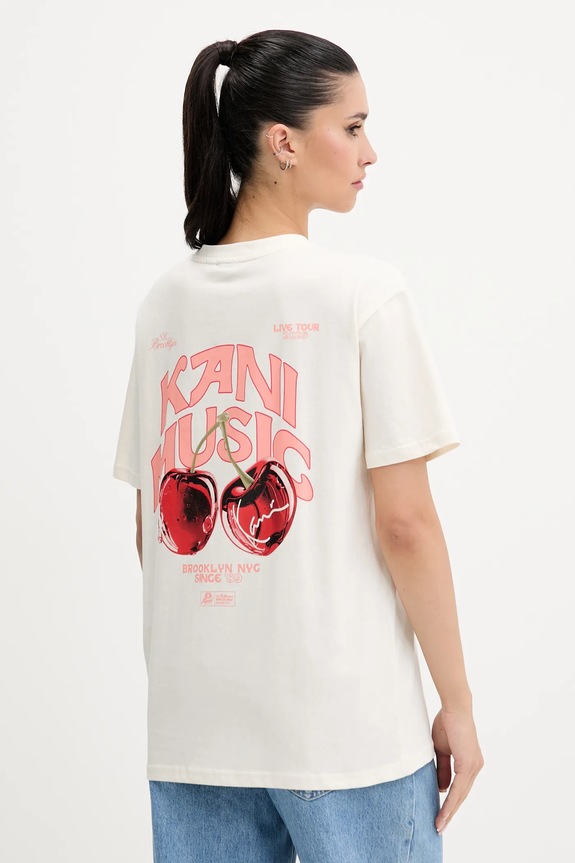 Karl Kani pamut póló pamut bézs PD00005460