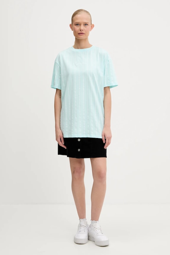 Karl Kani t-shirt bawełniany PD00005464 turkusowy SS25