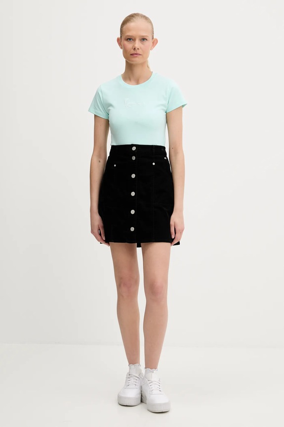 Karl Kani t-shirt PD00005467 turkusowy SS25