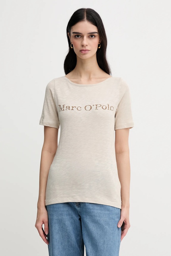 Marc O'Polo t-shirt pamut bézs 504226151231