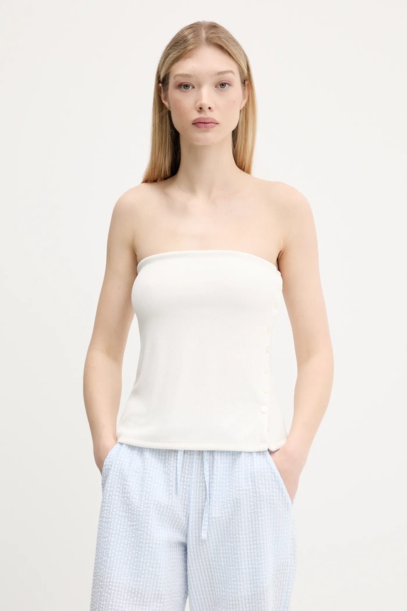 Top Abercrombie & Fitch jednofarebný béžová KI139.5414.178