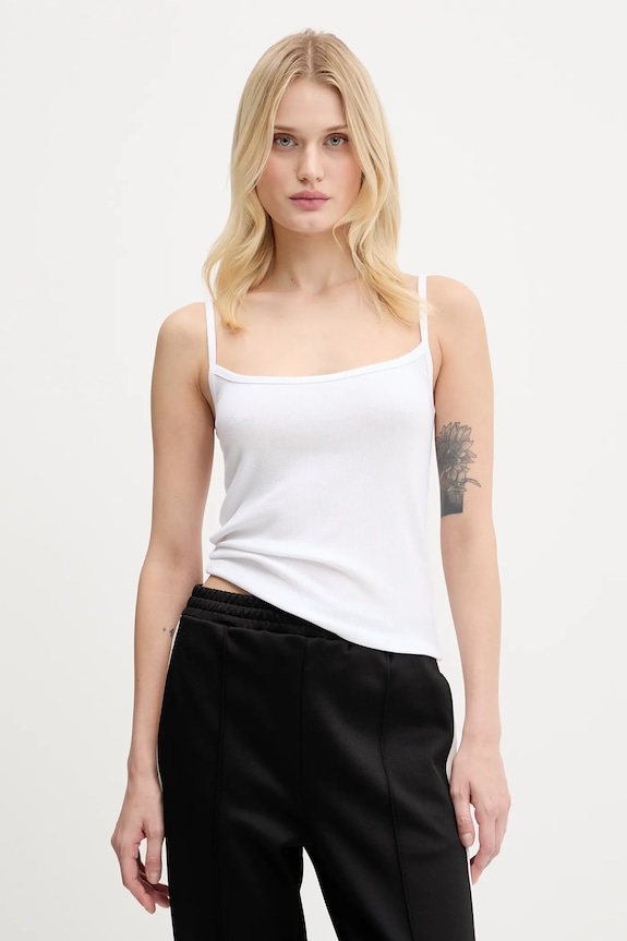 Hollister Co. top z elastanem biały KI339.1261.100