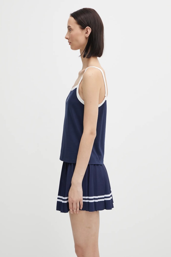 Sporty & Rich top Crown Tennis Pique Tank TO079621304BL107 navy AW25