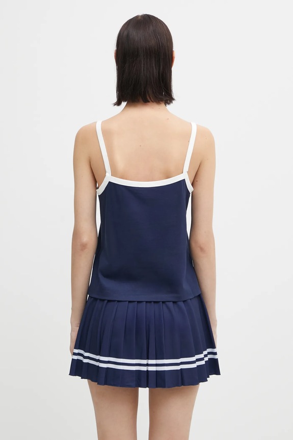 Clothing Sporty & Rich top Crown Tennis Pique Tank TO079621304BL107 navy