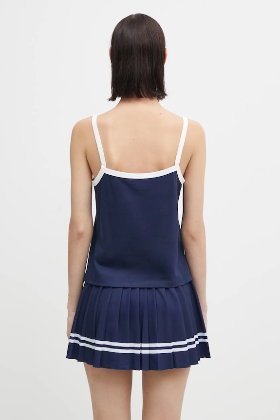 Clothing Sporty & Rich top Crown Tennis Pique Tank TO079621304BL107 navy