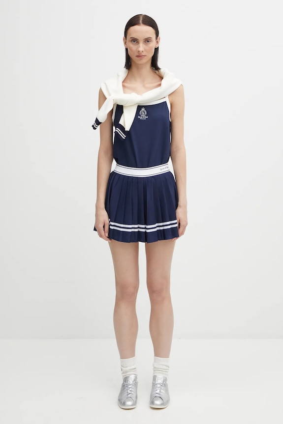 Sporty & Rich top Crown Tennis Pique Tank TO079621304BL107 navy