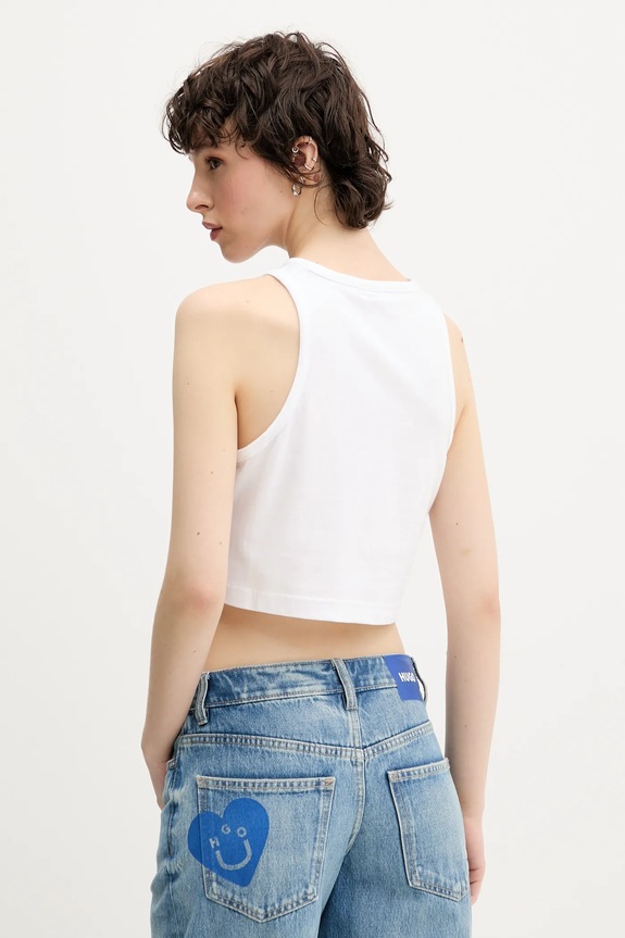 Îmbrăcăminte Converse top din bumbac 10027755.A02 alb