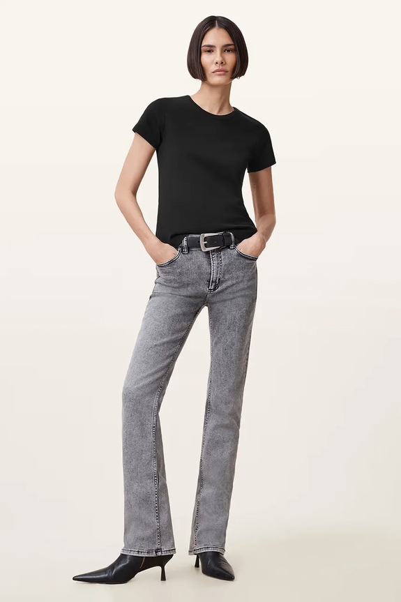 Bavlnené tričko AllSaints STEVIE W194JA čierna