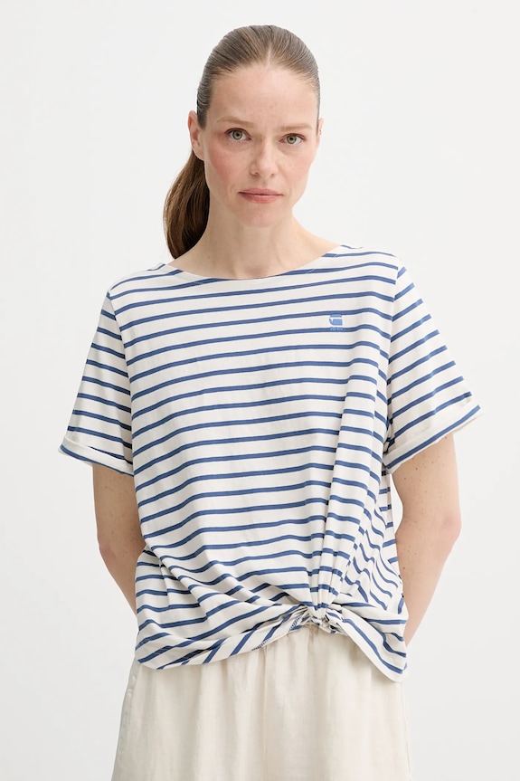 G-Star tricou din bumbac curele bleumarin D26224.C339