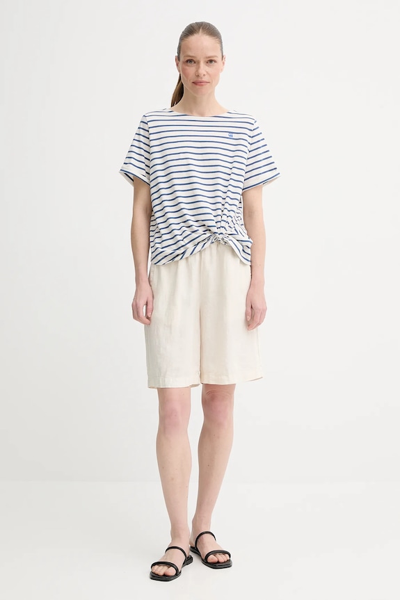G-Star tricou din bumbac D26224.C339 bleumarin AW25