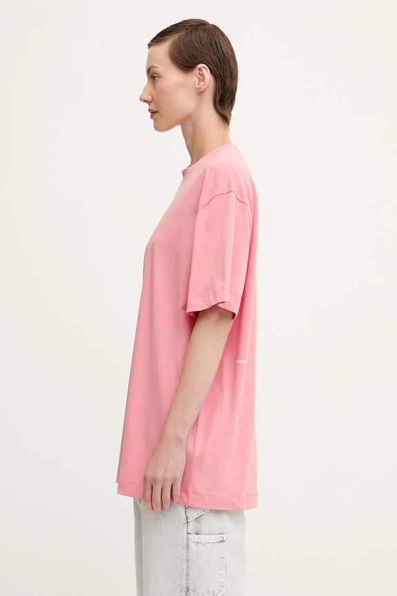 Bavlnené tričko Pangaia Midweight T-shirt 10000287. ružová SS25