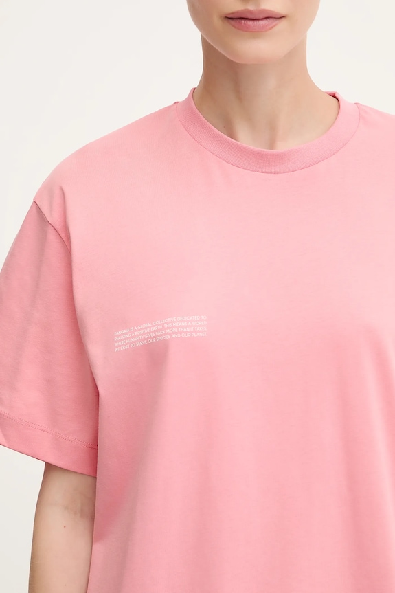 Bavlnené tričko Pangaia Midweight T-shirt ružová 10000287.